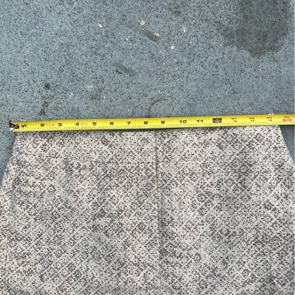 Loft tan and light brown floral linen mini skirt - Picture 9 of 9